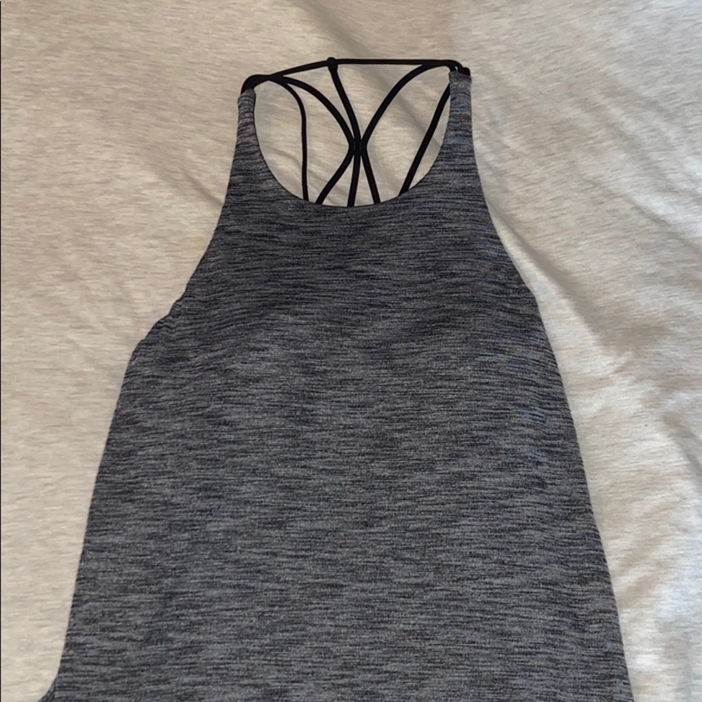 Dark grey lululemon tank top